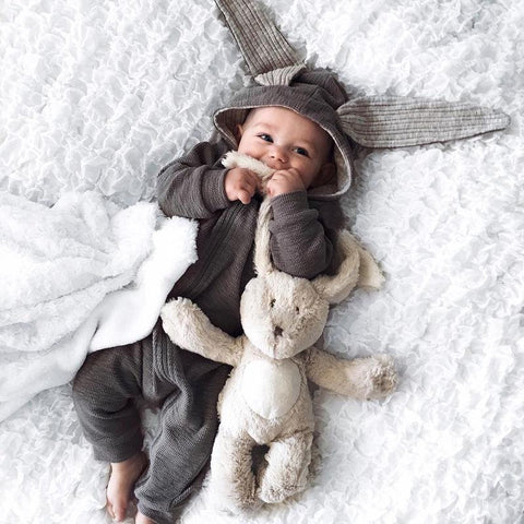 Cutest Warm Bunny Rompers For Babies