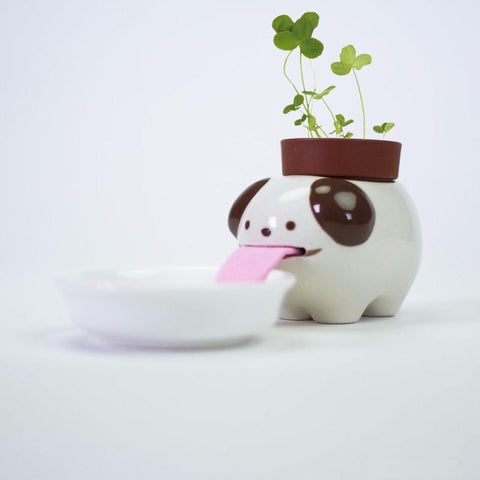 Cute Desktop Self Watering Pot With Animal Tongue For Animal Lovers