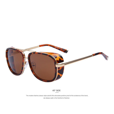 Vintage Men Mirrored Sun Glasses