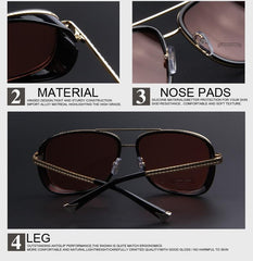 Vintage Men Mirrored Sun Glasses Vintage Men Mirrored Sun Glasses