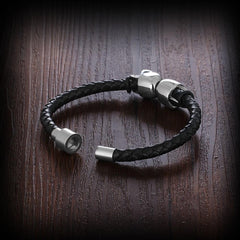 Halloween Accessories Skull Stainless Knitting Bracelet for Men Halloween Accessories Skull Stainless Knitting Bracelet for Men