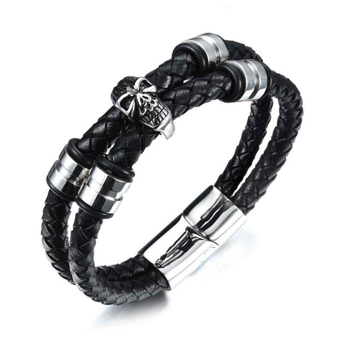 Rock Gothic Skull Skeleton Men's Bracelet Rock Gothic Skull Skeleton Men's Bracelet