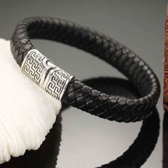 Genuine Leather Wrap Gate Bracelet Genuine Leather Wrap Gate Bracelet