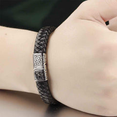 Genuine Leather Wrap Gate Bracelet Genuine Leather Wrap Gate Bracelet