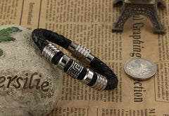 Genuine Leather Stanless Steel Bracelet Genuine Leather Stanless Steel Bracelet
