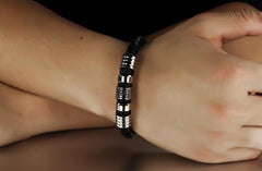 Genuine Leather Stanless Steel Bracelet Genuine Leather Stanless Steel Bracelet