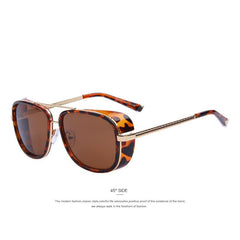 Vintage Men Mirrored Sun Glasses