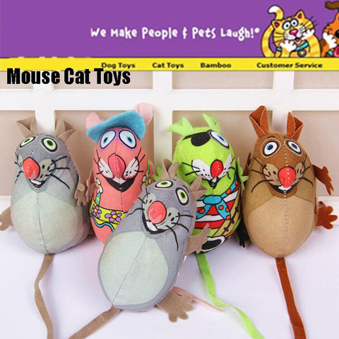 Funny Fat Colorful Mouse Pet Toy