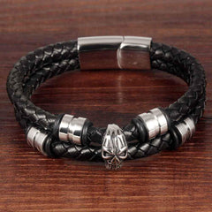 Rock Gothic Skull Skeleton Men's Bracelet