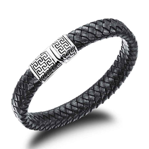 Genuine Leather Wrap Gate Bracelet