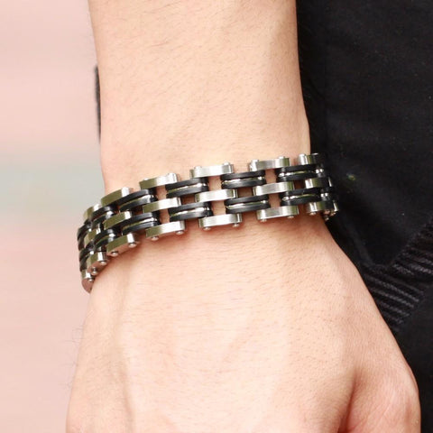 Exaggerate Hollow Stainless Steel Men's Bracelet